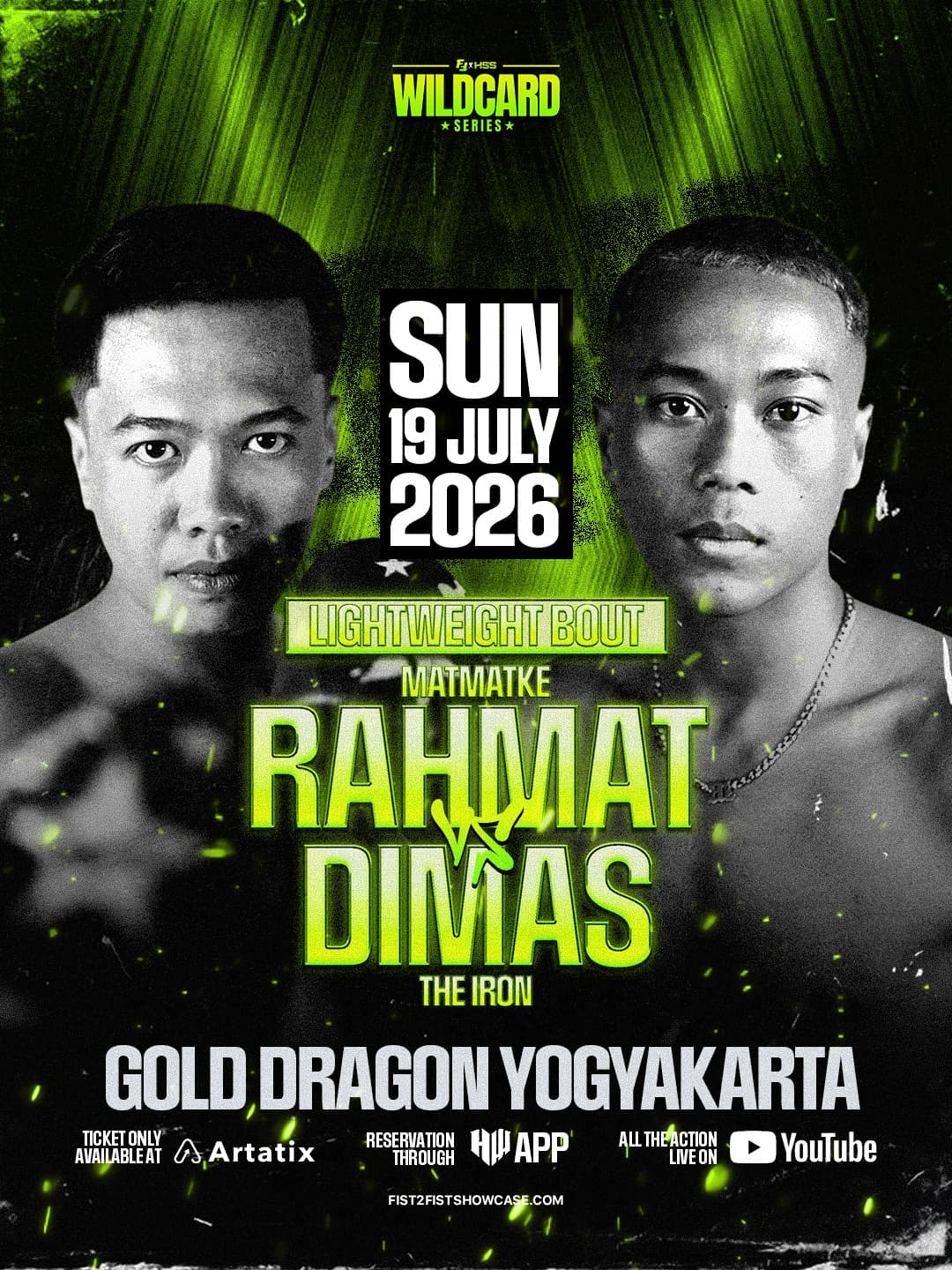 Rahmat vs Dimas — LIGHTWEIGHT fight poster