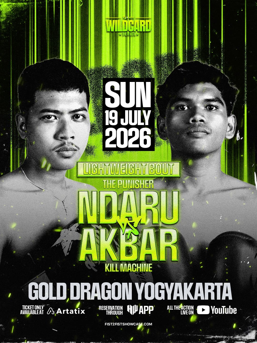 Ndaru vs Akbar — LIGHTWEIGHT fight poster