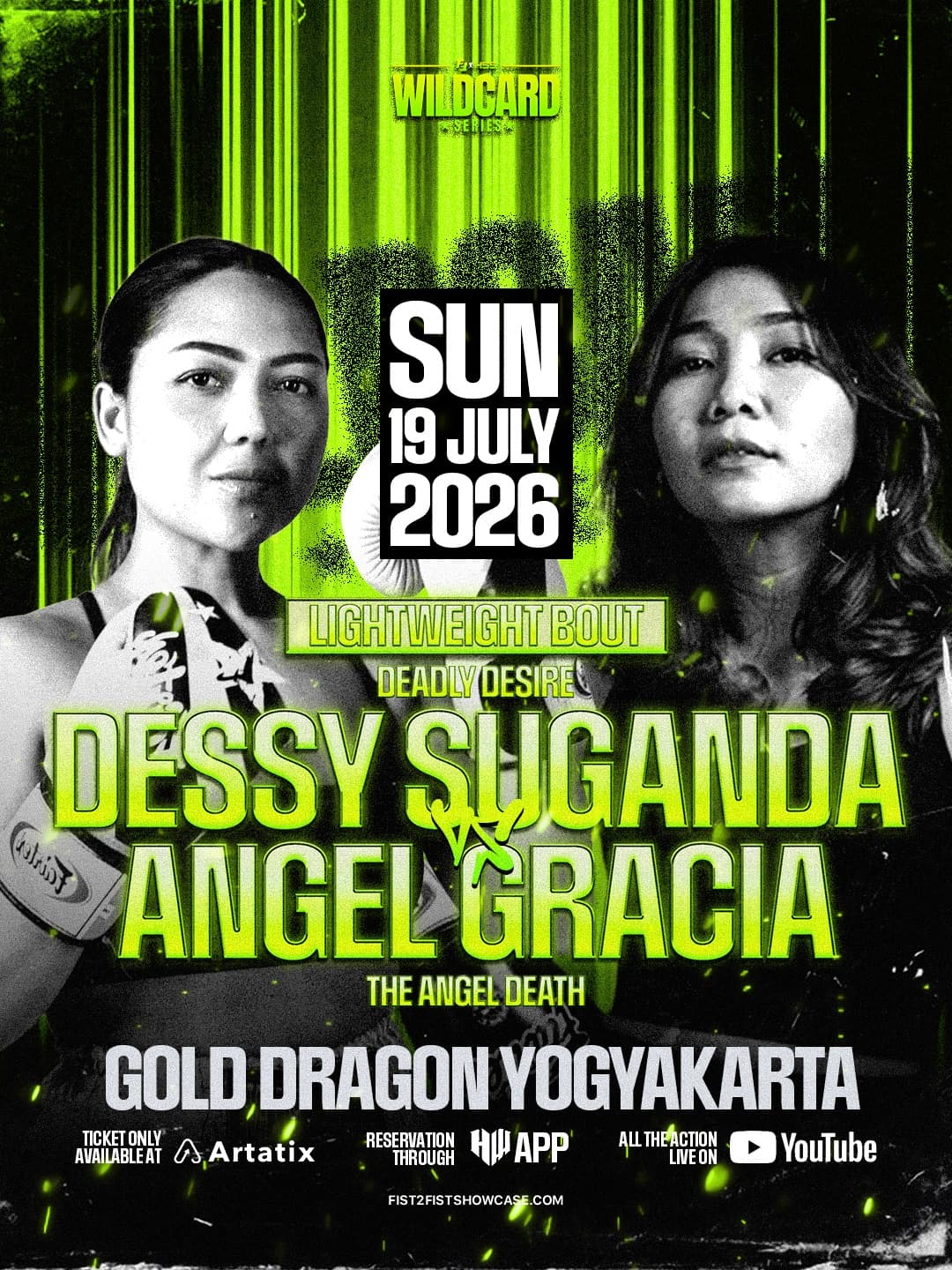 Dessy Suganda vs Angel Gracia — LIGHTWEIGHT fight poster