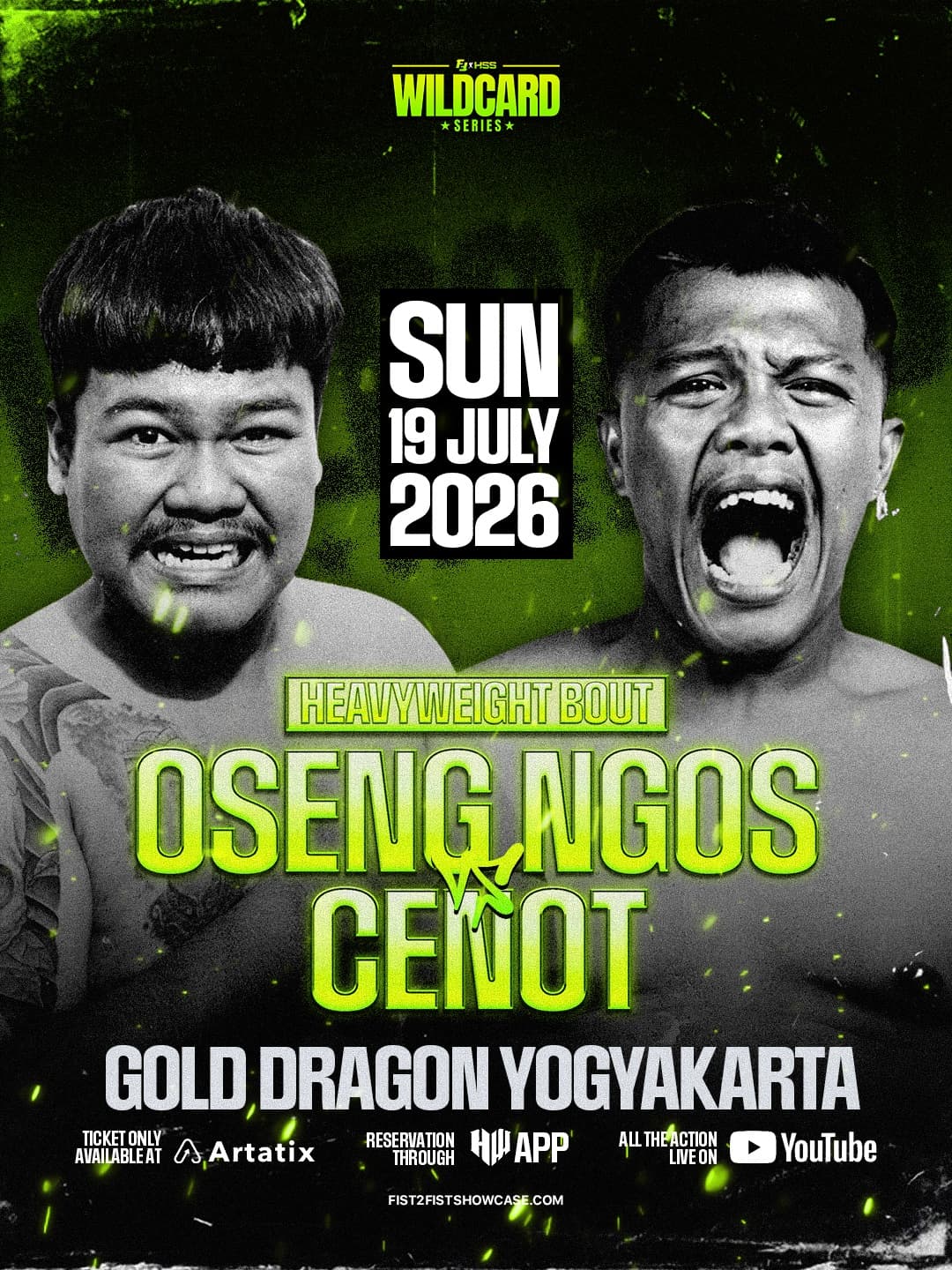 Oseng Ngos vs Cenot — HEAVYWEIGHT fight poster