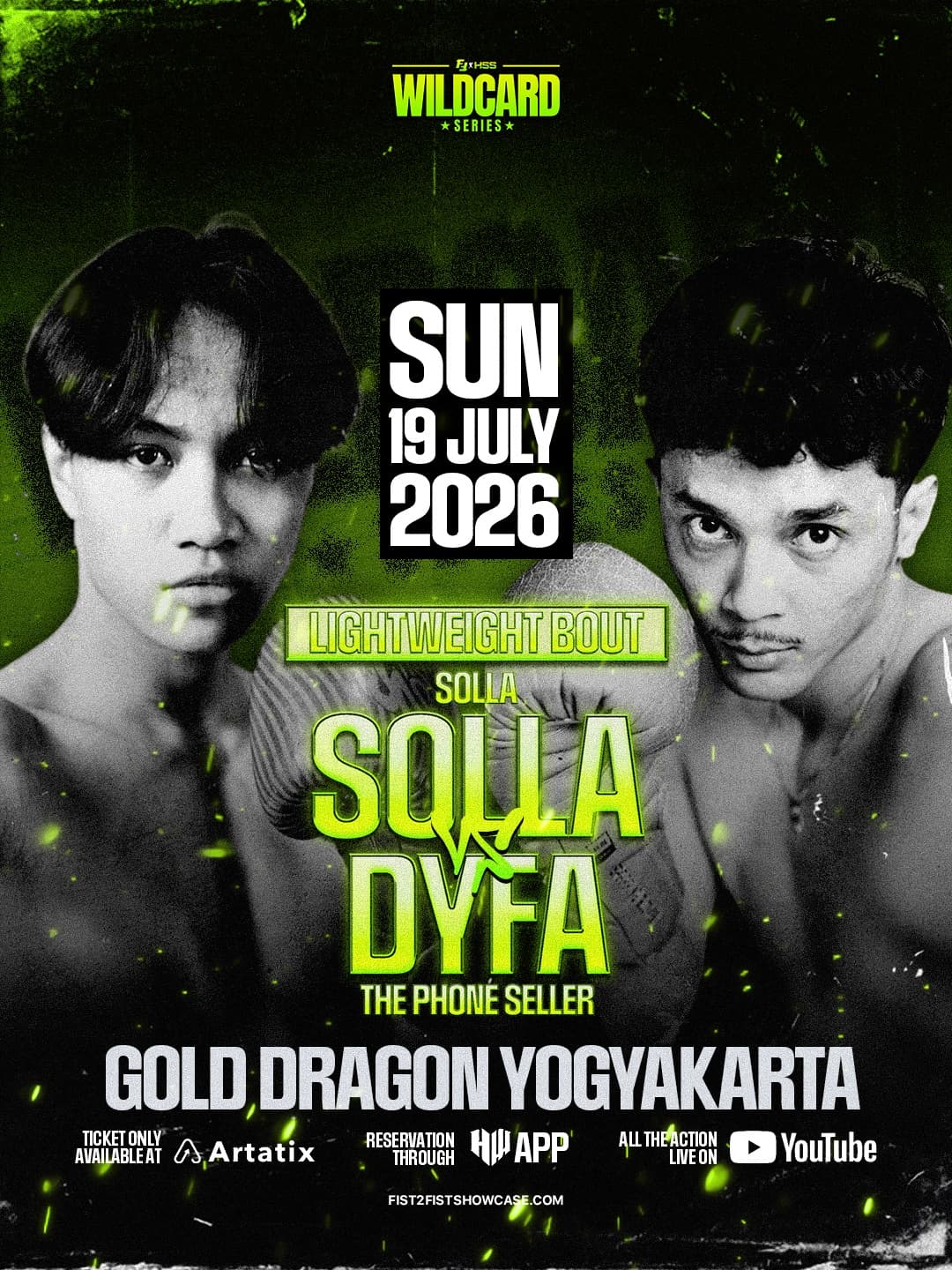 Solla vs Dyfa — LIGHTWEIGHT fight poster
